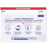 thumbnail of Affiche informative Rigide GESTES BARRIERE 40x30cm  Etiq-Etal
