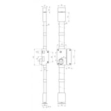 thumbnail of Boitier de serrure en applique Beluga à fouillot pour porte d'entrée, droite, 3 pts, axe 45mm, blanc - THIRARD