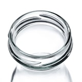 thumbnail of 12er Set Weithalsflasche Karaffe 250 ml + To 53 Deckel silber