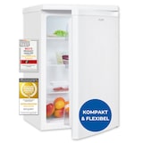 thumbnail of Exquisit Kühlschrank ohne Gefrierfach, 127 Liter, 55 cm Breit, Freistehend, Kompakt, Temperaturregelung, LED-Licht, KS516-V-040E weiss