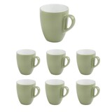thumbnail of APS Koffiemok SNUG 6-delige set - porselein, Ø 8,5 cm, 330 ml, groen, vaatwasmachinebestendig