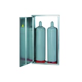 thumbnail of 2 x 33 kg Propangas Flaschenschrank/Gasflaschenschrank MIT RÜCKWAND (geeignet für Propangasflasche) Gasschrank Schutzschrank