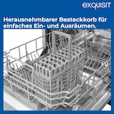 thumbnail of Exquisit START Einbaugeschirrspüler 45 cm, Teilintegriert, 9 Maßgedecke, 9 Liter, Startzeitvorwahl, ECO-Modus, EGSP51009-EB-030E inox