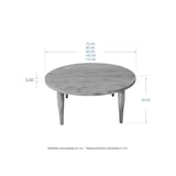 thumbnail of Ócrea Handgefertigter Couchtisch aus massivem Kiefernholz