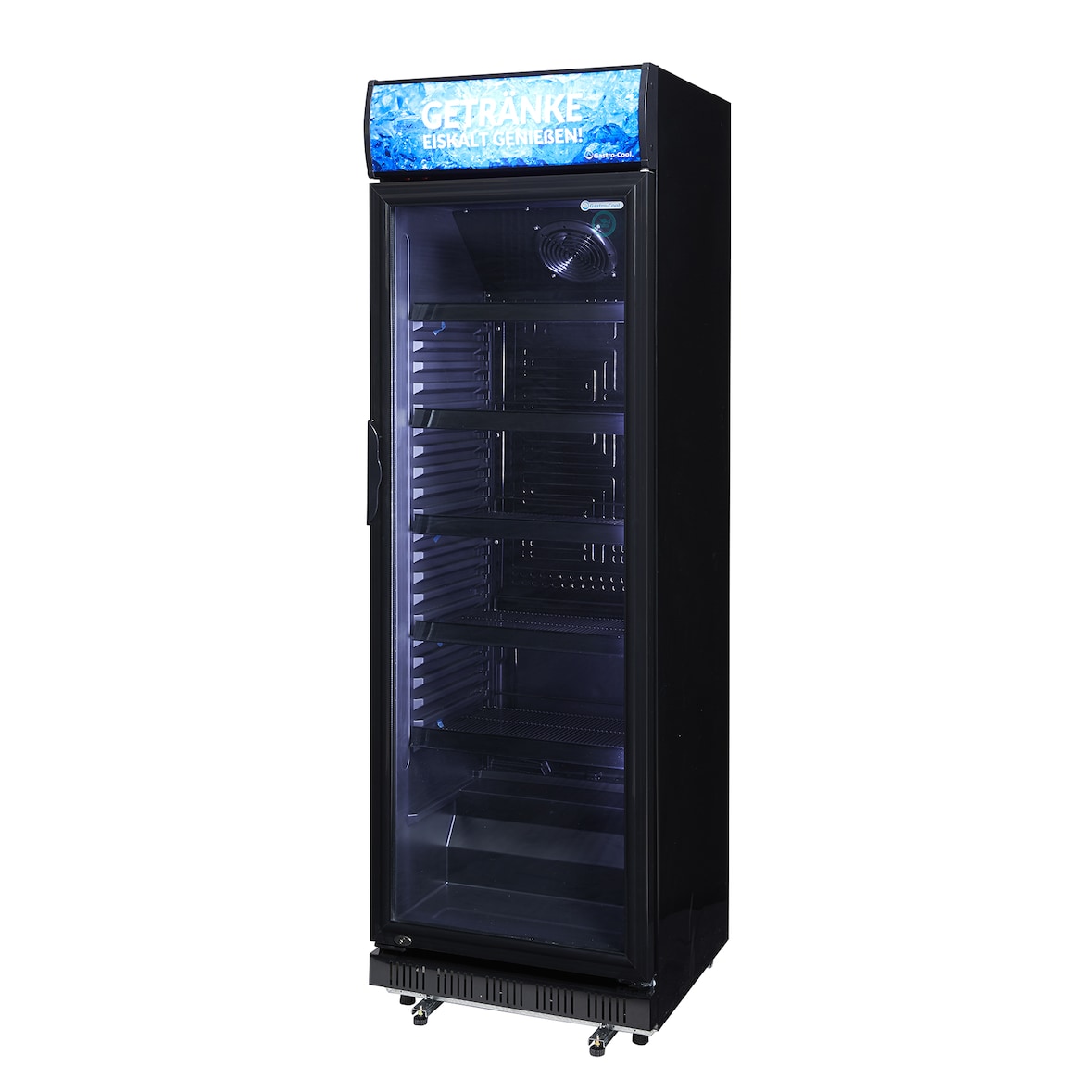 Gastro-Cool - Reclamedisplay koelkast - Zwart - DC400 - 114201
