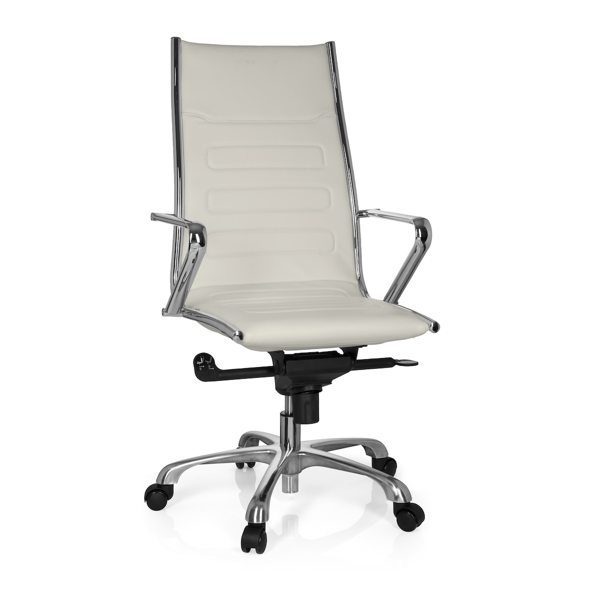 Chefsessel PARIBA III Kunstleder cremeweiß hjh OFFICE