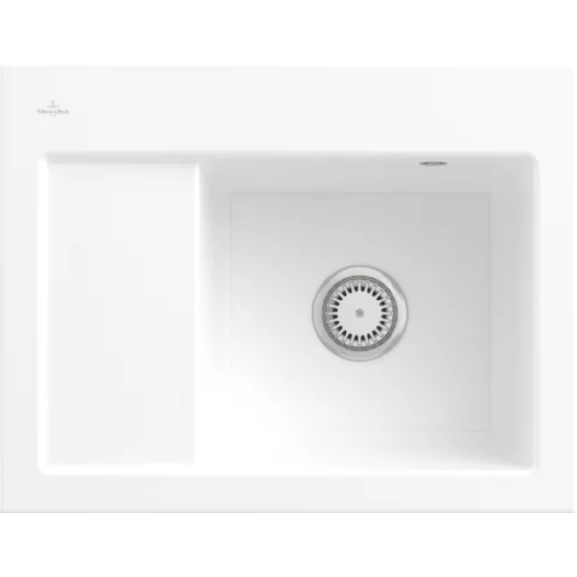Villeroy&Boch Spülbecken, Küchenspüle Subway 45 Compact Weiß Alpin 650x510mm, Unteschrankbreite 45cm