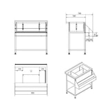 thumbnail of Combisteel cocktailbar met roestvrijstalen spoelbak