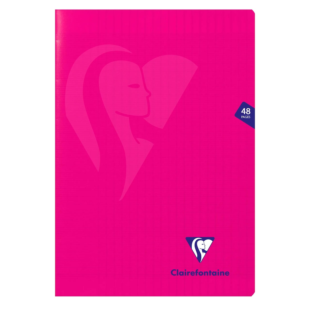 Clairefontaine 10x Heft A4 Mimesys, 24 Blatt 90g, französische Lineatur Seyès, Einband aus Polypropylen - Rosa 316101C