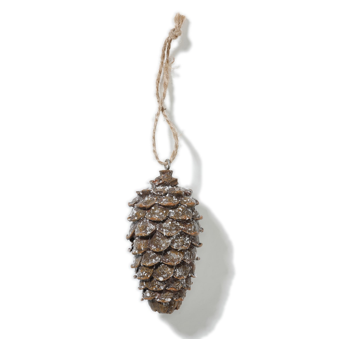 Christbaumschmuck Tannenzapfen Figur 8,5cm Keramik Braun