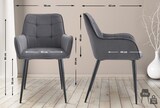 thumbnail of Esszimmerstuhl BOKEL - Kunststoff Dunkelgrau 58x62x86 cm | Essstühle Esszimmerstühle Küchenstühle Wohnzimmerstühle