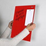 thumbnail of Tableau Affichage-Ecriture Verre Magnétique 60x90cm Rouge
