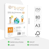 thumbnail of Folios A3 80gr 250 Hojas Blancas, Papel Multifuncional para Uso Escolar y Entornos Laborales. Ideal para Impresoras y Fotocopiadoras - Ofituria