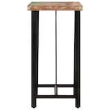 thumbnail of vidaXL Bartisch 55x55x107 cm Altholz Massiv und Eisen