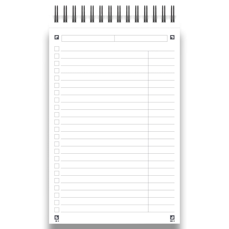 OXFORD Bloc TASK MANAGER spirale couverture carte 140 pages lignées 12,5x20 cm. Coloris assortis