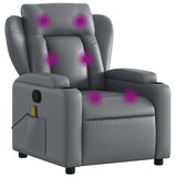 thumbnail of vidaXL Massagesessel Relaxsessel Grau Kunstleder