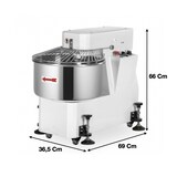 thumbnail of Pétrin à spirale avec tête fixe 1 vitesse 20 L - LM20