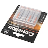 thumbnail of Bateria recarregável AA, Mignon LR6, HR6, NiMH com até 2700mAh em embalagem blister de 4, dimensões 50,5x14,1mm