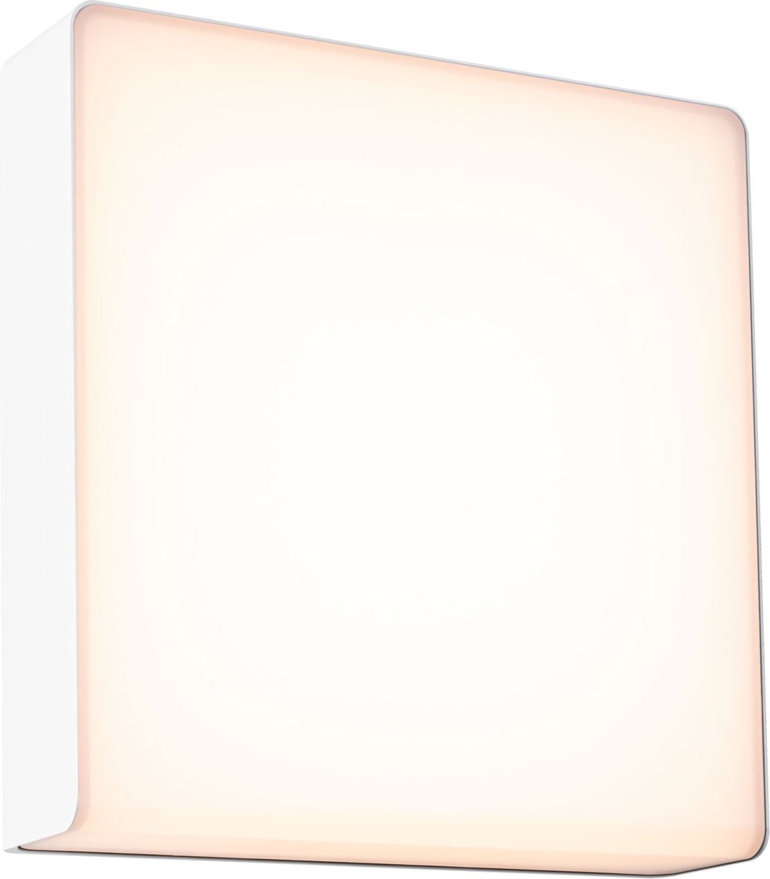 Paulmann LED Außenwandleuchte Azalena Dämmerungsgesteuerter Bewegungsmelder (HF)  IP44  250x250mm 3000K 8,5W 700lm 230V  Weiß Kunststoff#Aluminium