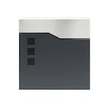 thumbnail of Helloshop26 - Buzón de pared de diseño portaperiódicos y revisteros galvanizado y en acero inoxidable 37 x 37 x 10,5 cm antracita 16_0000093