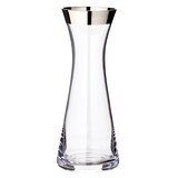 thumbnail of Karaffe Hendrik (0,8 Liter), mundgeblasenes Kristallglas, Platinrand