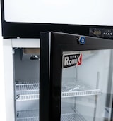 thumbnail of Romux® Glastürkühlschrank MB 380 Liter 1 Tür Belüftet | Professioneller Getränkekühlschrank mit Glastür & LED
