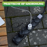 thumbnail of InLine® Outdoor-Steckdosenleiste, 6-fach Schutzkontakt, IP44, mit Schalter, 3m