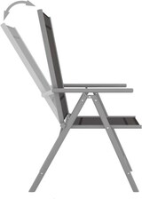thumbnail of vidaXL 7-tlg. Garten-Essgruppe Aluminium Silbern und Schwarz