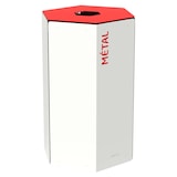 thumbnail of ROSSIGNOL Borne de tri avec seau 40L HEXATRI métal blanc