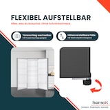 thumbnail of homeX Kühlschrank ohne Gefrierfach groß, freistehender Vollraumkühlschrank - 242 Liter, leise, silber, CS2421E-S