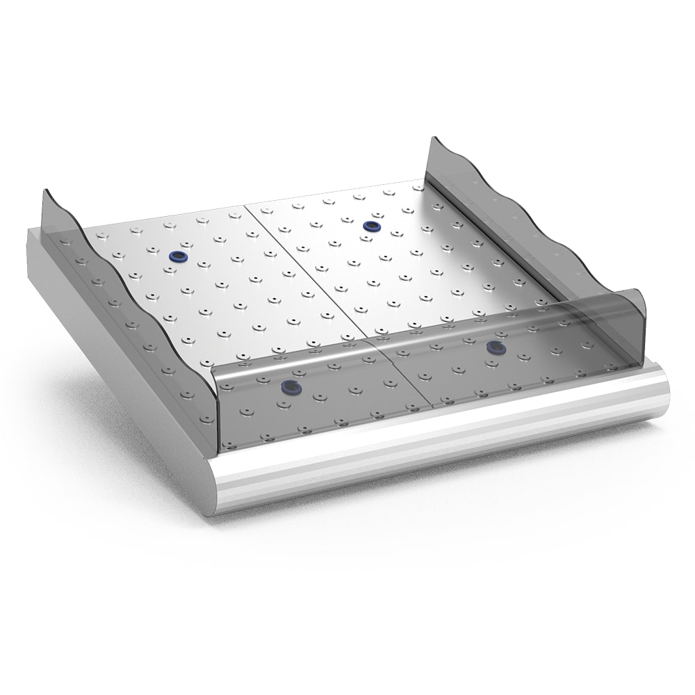 MOBINOX-Mostrador de pescadería sobre obra de 985x950x270
