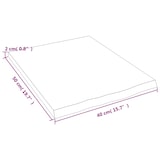 thumbnail of vidaXL Wandregal 40x50x2 cm Massivholz Eiche Unbehandelt