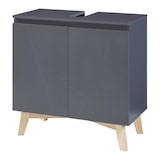 thumbnail of Helloshop26 - 5-teiliges Badezimmer-Aufbewahrungsmöbelset graue Holzoptik 03_0009424