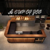 thumbnail of Bartresen, Empfangstheke in Holzoptik (mit Ecke) – Holzmaserungsdesign, geeignet für Bar, Restaurant & Café Braun 180x60cm 【Hutaohei 180 ZJ60】