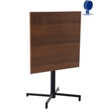 thumbnail of METRO PROFESSIONAL Mesa Bistro plegable Aveiro, acero, estampado efecto madera, 70 x 70 cm, cuadrada, marrón