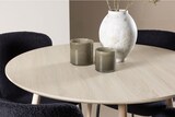 thumbnail of Plaza Essgruppe Tisch Ø100cm und 4 Teddy Stühle whitewash.