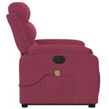 thumbnail of vidaXL Massagesessel mit Aufstehhilfe Elektrisch Weinrot Samt