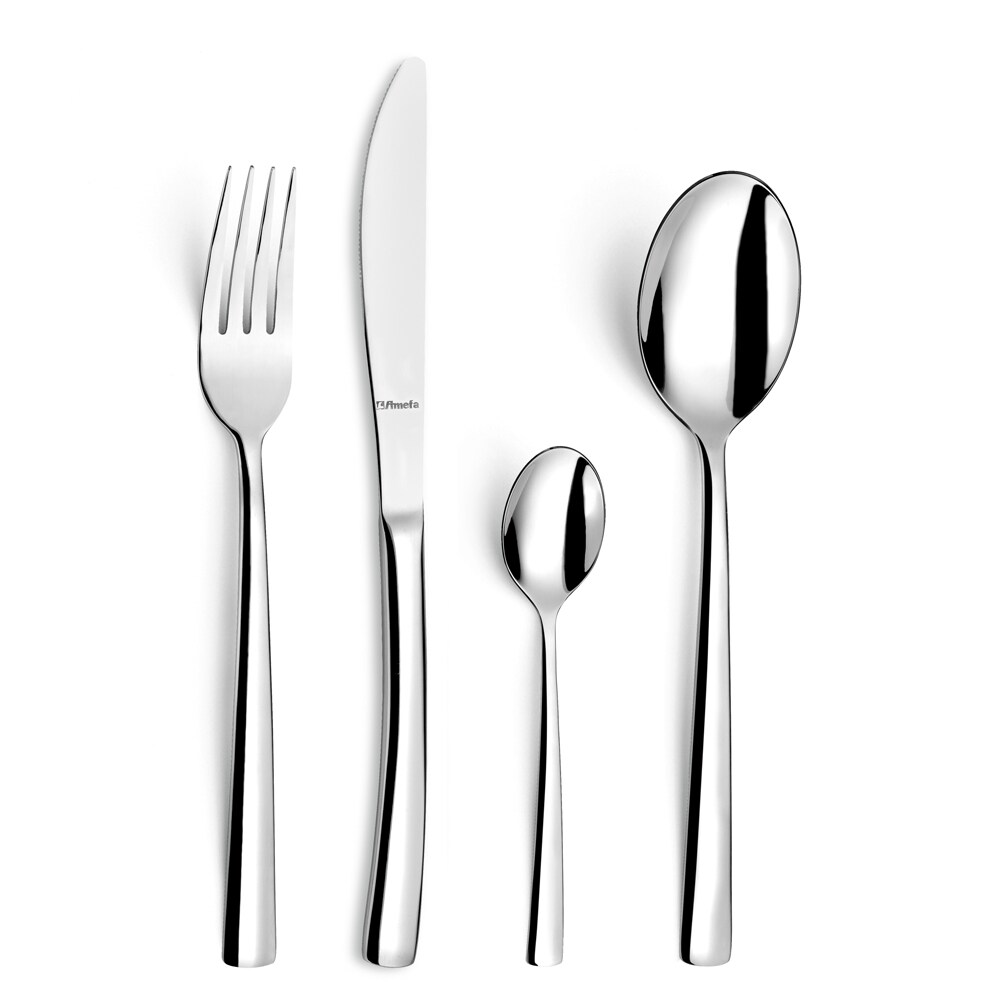 Ménagère 49 pièces Havane -  Argent Rectangle Inox Amefa 45x27.5 cm