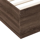thumbnail of vidaXL Bettgestell mit LED Braun Eichen-Optik 150x200 cm Holzwerkstoff