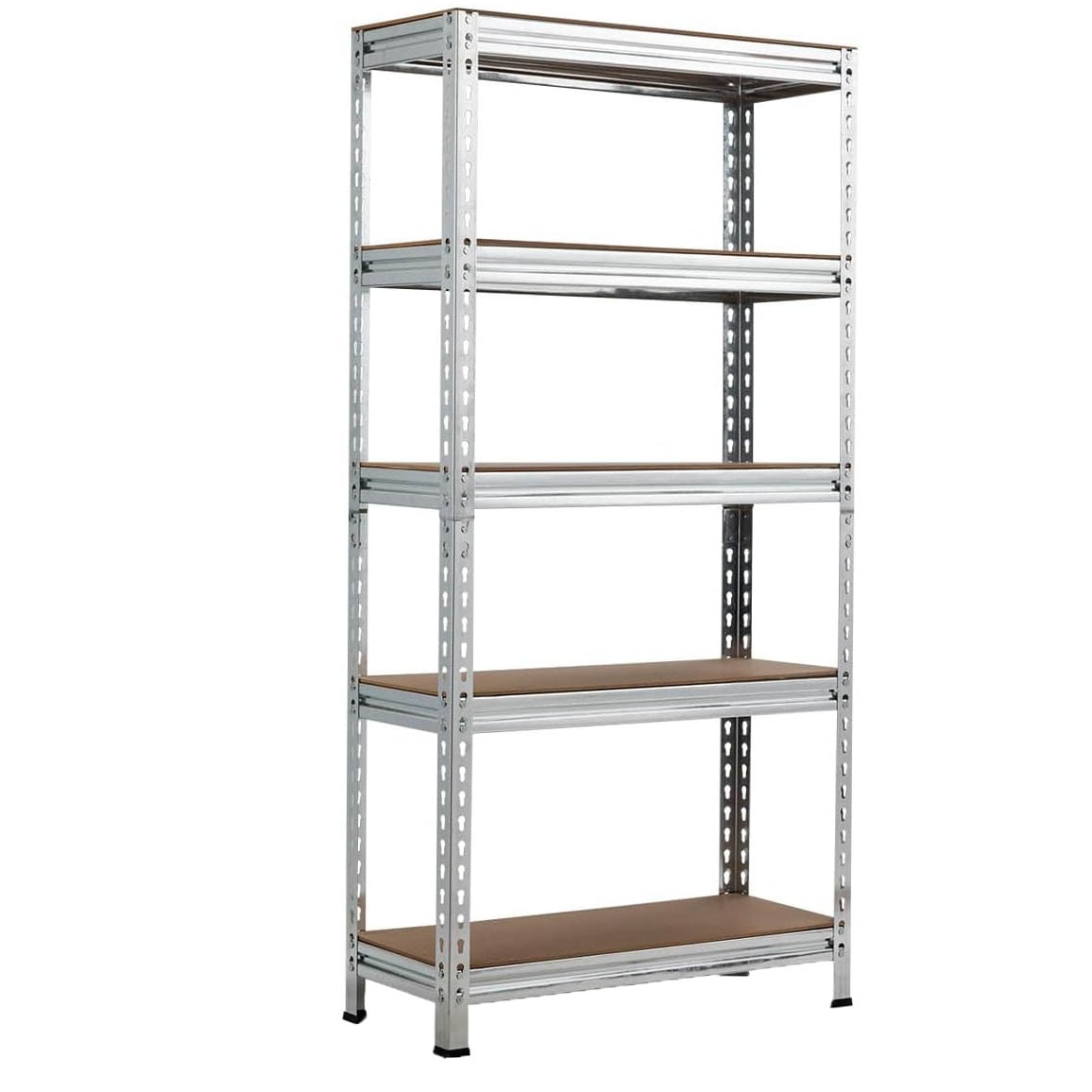 COSTWAY Estantería de Almacenamiento 150 x 75 x 30 cm, Estantería de Metal Pesado para Sótano con 5 Estantes Ajustables