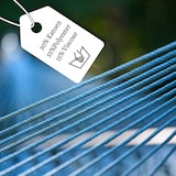 thumbnail of Rijoka Hangmat Large met Spreidstok - 200x140cm - Blauw Gestreept - 1 Persoons - Incl. 2 Haken, Touw én Opbergzak