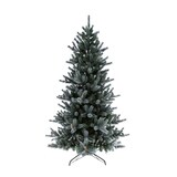 thumbnail of Albero Di Natale Artificiale in PVC ghiacciato con pigne -  180cm altezza - 617 punte - 116cm diametro - costruzione ombrello - base metallo