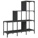 thumbnail of vidaXL Bücherregal Schwarz 92x30x102 cm Holzwerkstoff und Metall