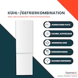 thumbnail of homeX Kühlschrank mit Gefrierfach, Kühl-Gefrierkombination freistehend, groß - 315 L, Super-Frost-Funktion, CFS3151C-W