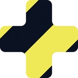 thumbnail of Stellplatzmarker WT-5210, X-Stück, Polyester, Gelb/Schwarz, 150x150 mm,25 St./VE