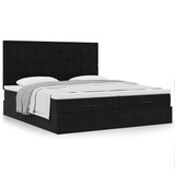 thumbnail of vidaXL Ottoman-Bett mit Matratzen Schwarz 180x200 cm Samt