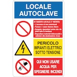 Cartello Inizio area cantiere Alluminio CL.2 40x60 cm
