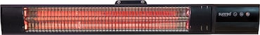 Aquecedor de pátio Sunred parede escura modelo preto 1500 watts