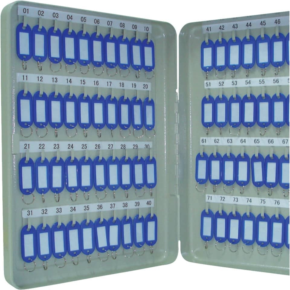 Schlüsselschrank, für 80 Schlüssel grau Q-CONNECT KF04274