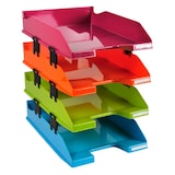 thumbnail of Exacompta 113298SETD Set mit 4 Briefablagen COMBO MIDI, Iderama - Farben sortiert